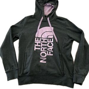 Gray and purple hoodie - The North Face - medium